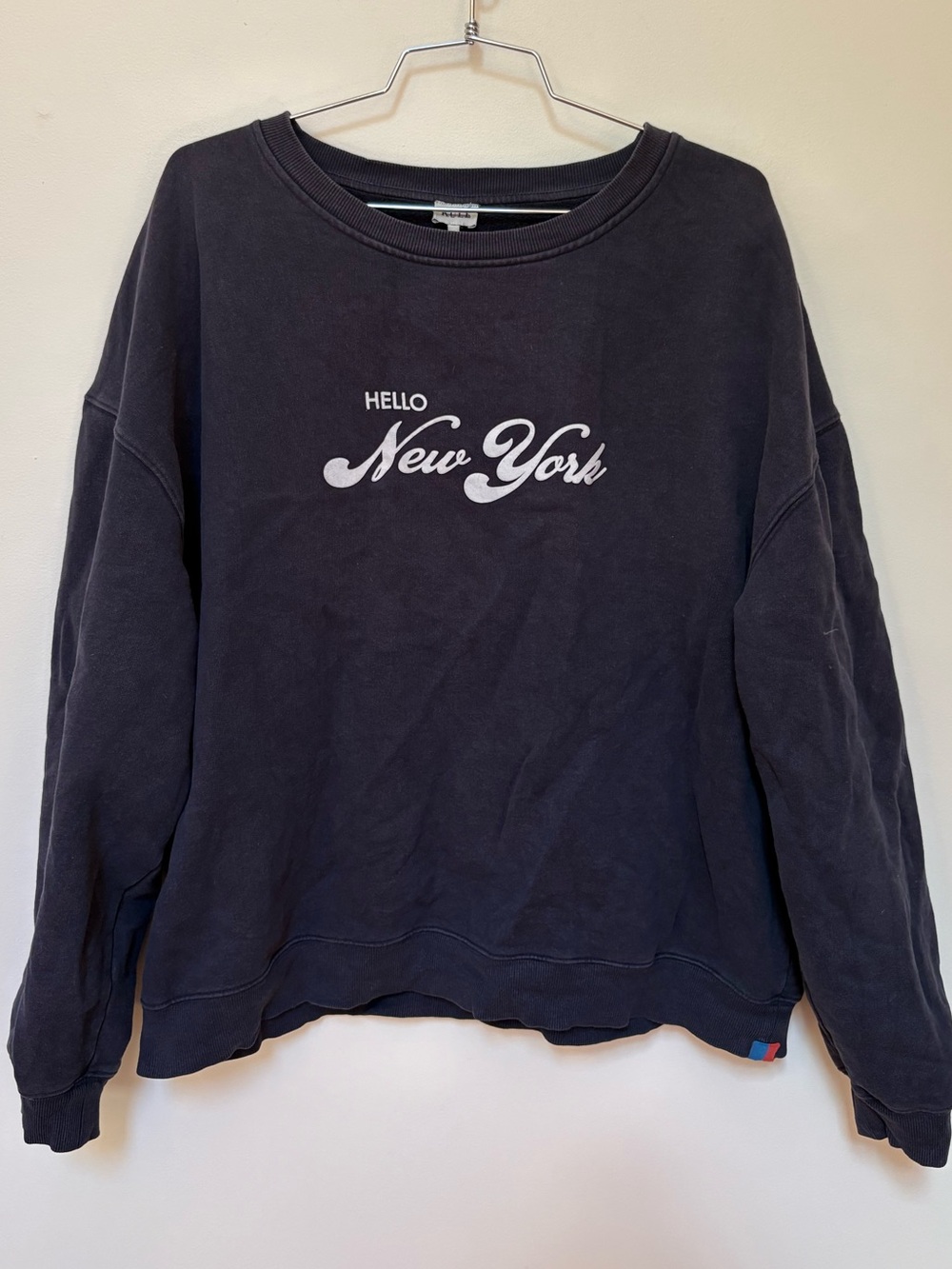 Kule The Oversized Hello New York Crewneck Sweatshirt Size XL - Picture 3 of 11